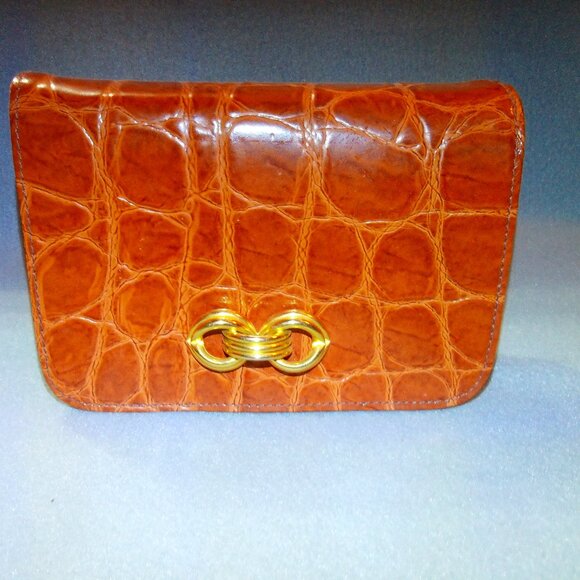 Subissati- Italy- Crocodile Leather Evening Bag - Picture 2 of 6